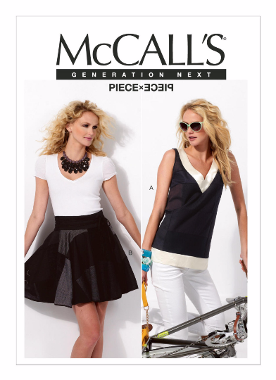 M6712 McCall's 6712 Wrap Skirt and Top Sewing Pattern - Out of Print