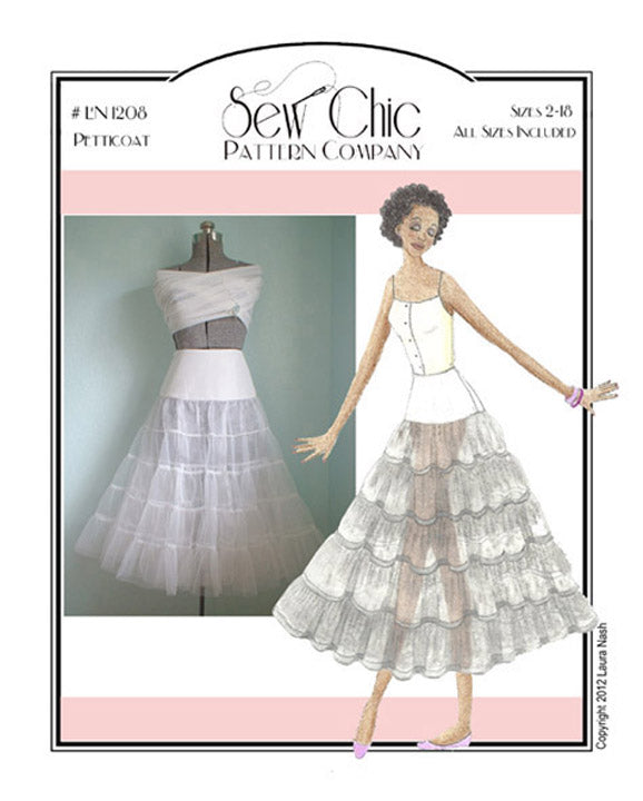 Crinoline Petticoat Sewing Pattern by Sew Chic Pattern Company