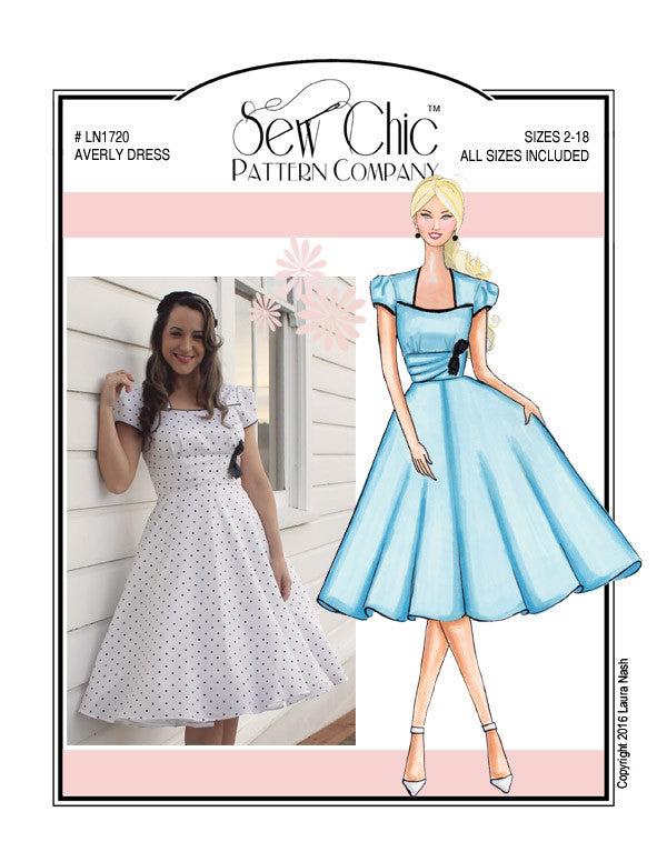 Sew Chic Averly Dress Sewing Pattern by Sew Chic Pattern Company