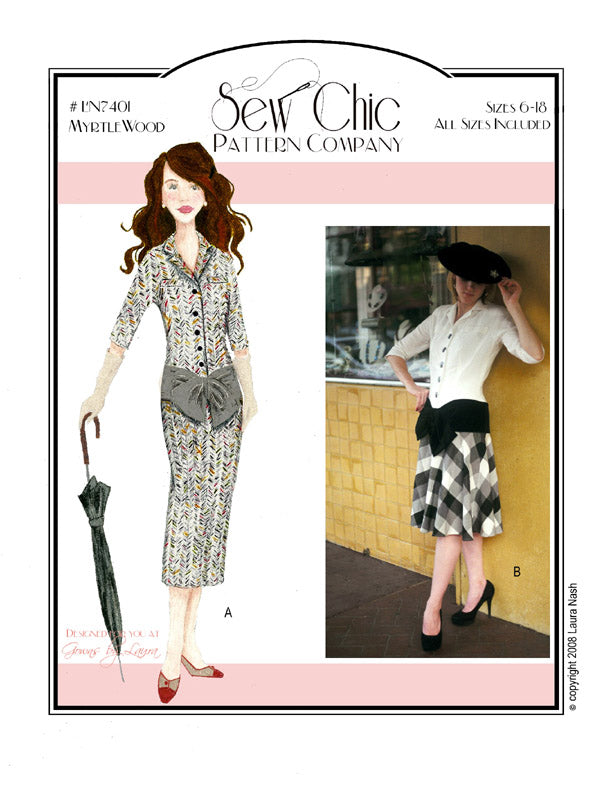 Myrtlewood Dress Sewing Pattern by Sew Chic Pattern Company