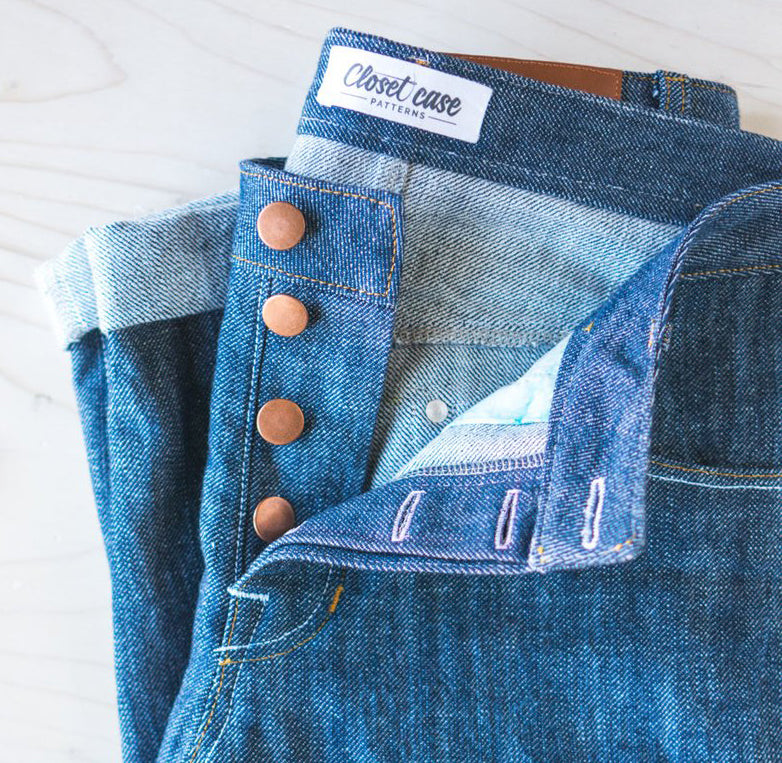 Denim Jeans Hardware Kit - Button Fly