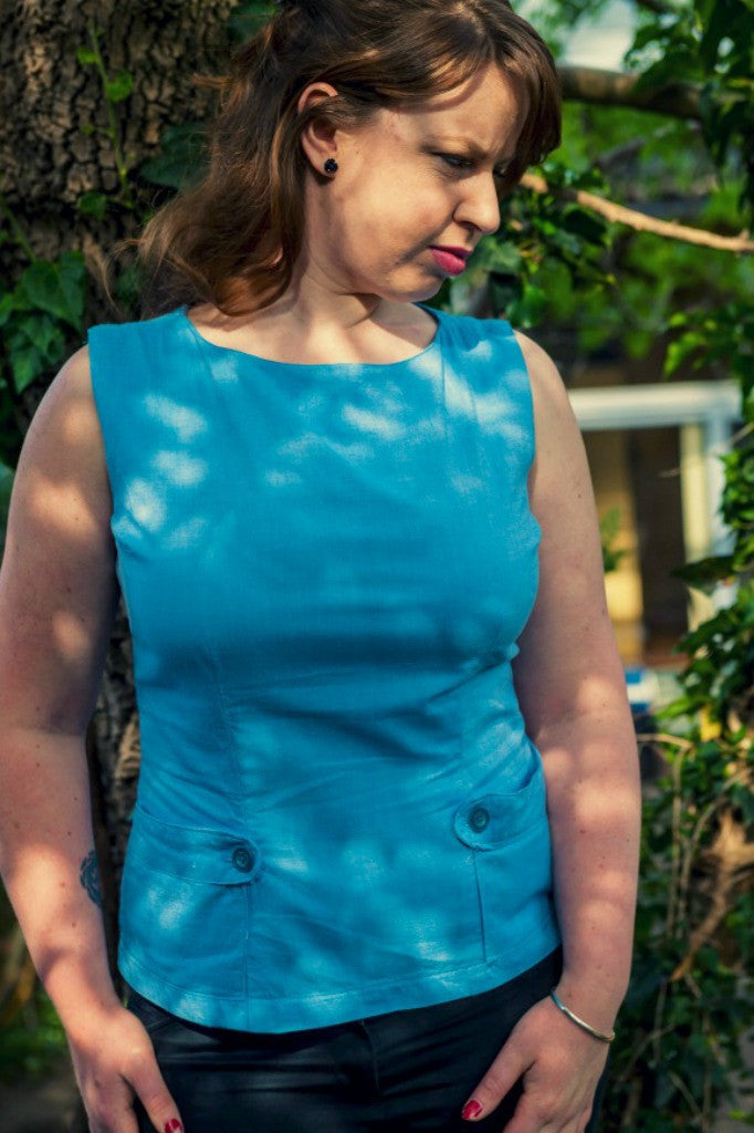 Stella Blouse Paper Sewing Pattern by Blue Ginger Doll